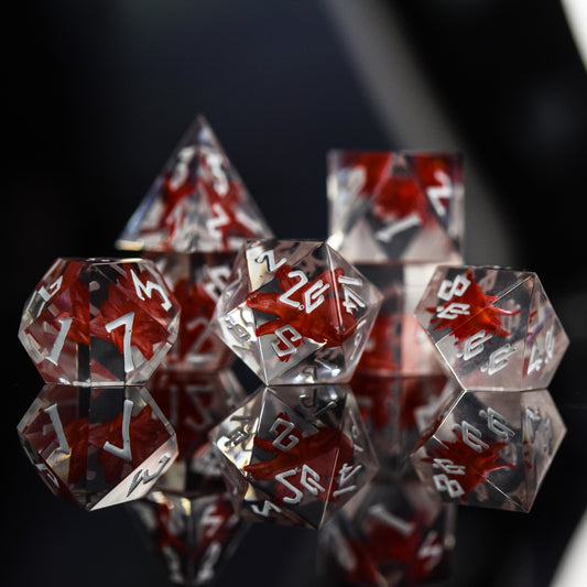 Corpse Lotus Sharp-Edged Resin Dice Set