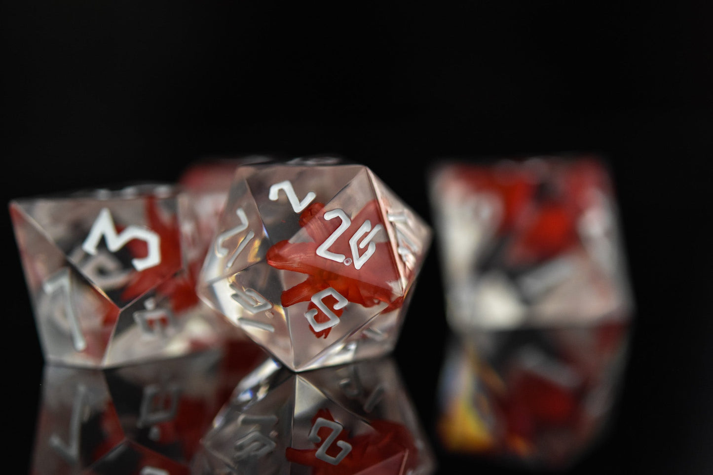 Corpse Lotus Sharp-Edged Resin Dice Set