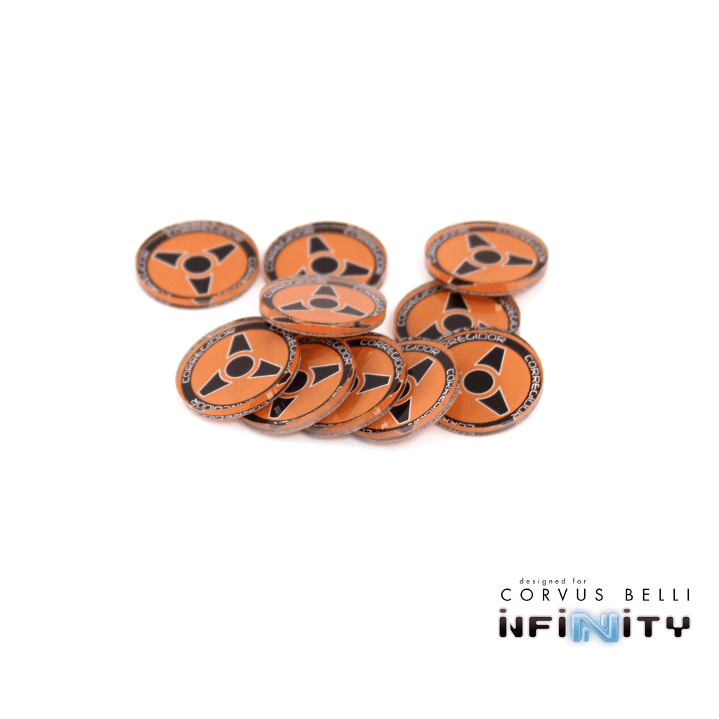 Full Color Infinity Faction Markers, 25mm (Bag of 10) - Corregidor / 25mm