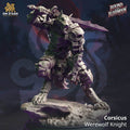 Corsicus, Werewolf Knight (Male Werewolf Paladin) - 32mm Scale