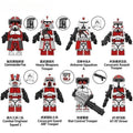 Coruscant Guard Clone troopers Set of 8 | Lego Minifigures Custom Toys