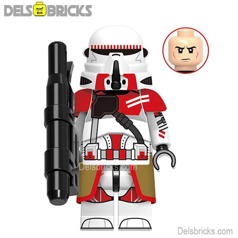 Coruscant Shock Airborne Clone trooper | Lego Star Wars Minifigures Custom Toys - 