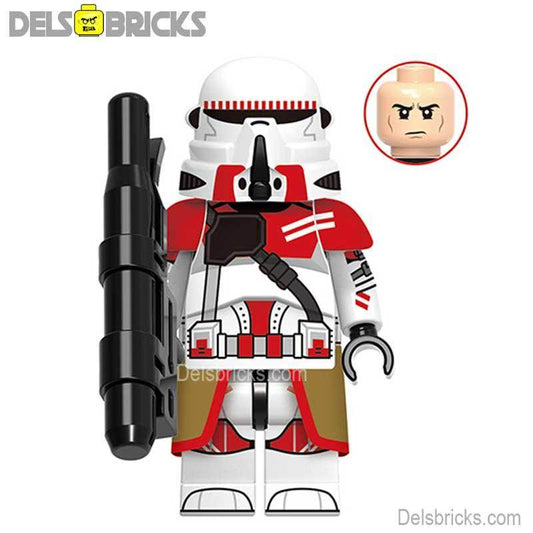 Coruscant Shock Airborne Clone trooper | Lego Star Wars Minifigures Custom Toys - 