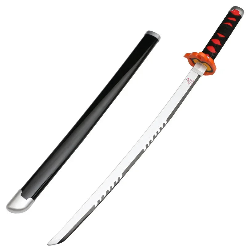 Cosplay  Kamado Tanjirou 30inch Katana Sword Role Play Agatsuma Zenitsu  Bamboo Weapon Model 75cm