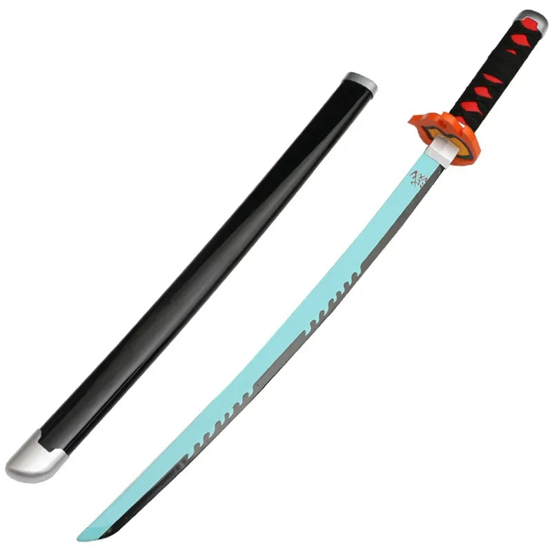 Cosplay  Kamado Tanjirou 30inch Katana Sword Role Play Agatsuma Zenitsu  Bamboo Weapon Model 75cm