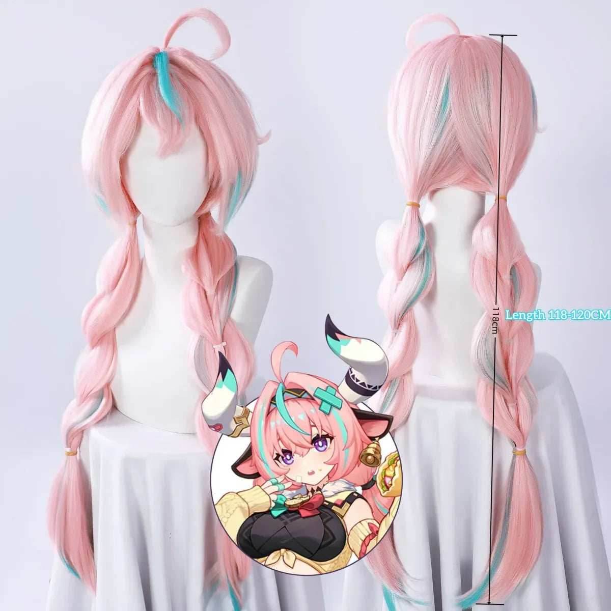 Genshin Varesa Cosplay Set – Kawaii Fantasy Uniform Costume - Wig Only(one size) / XXL
