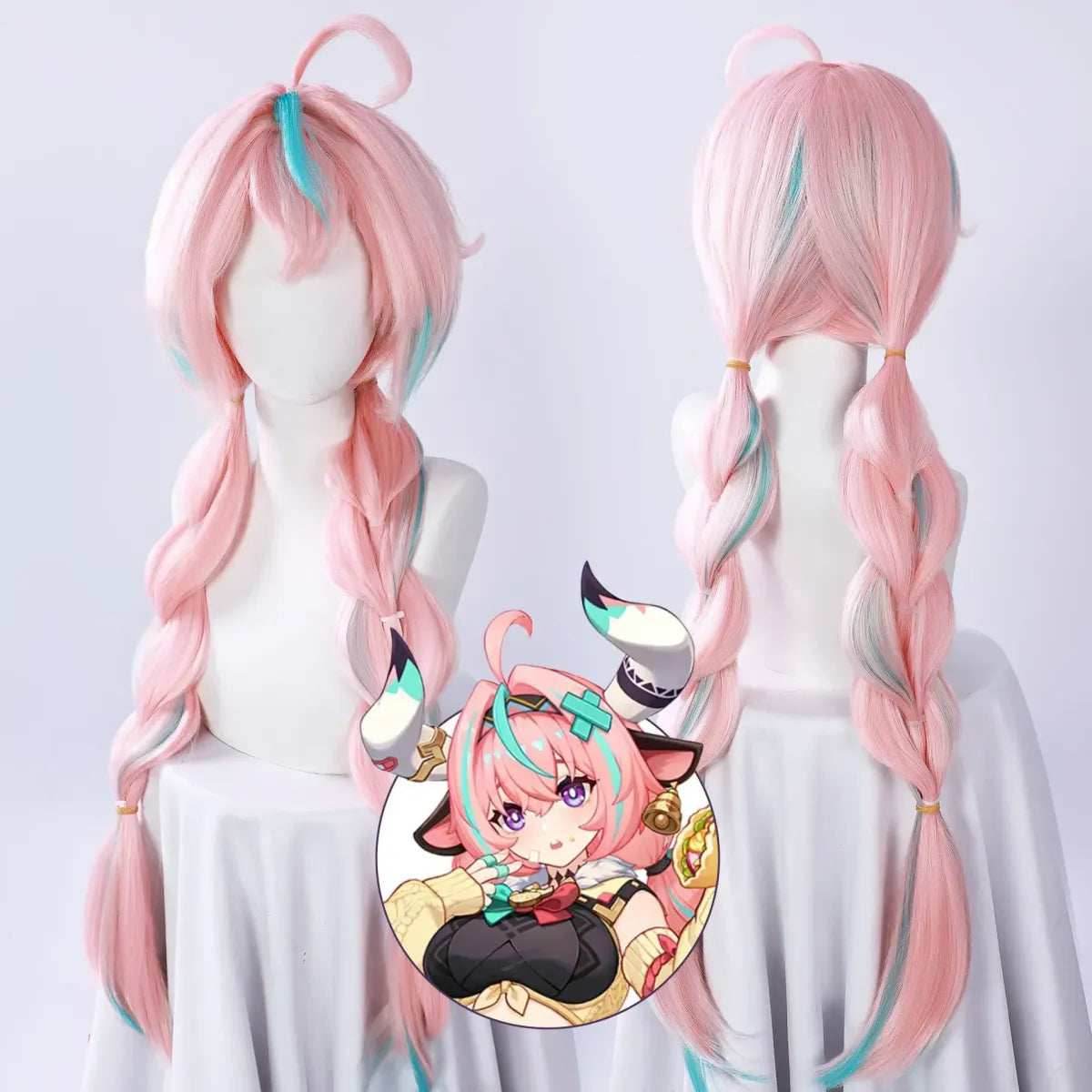 Genshin Varesa Cosplay Set – Kawaii Fantasy Uniform Costume - Wig Only(one size) / XXL