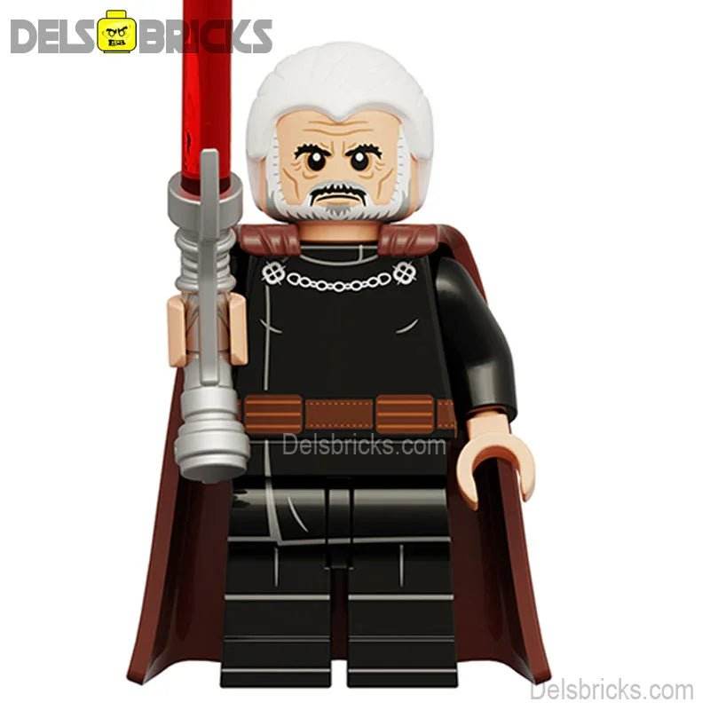Count Dooku (Film Version) Lego Minifigures New Custom Toys - 