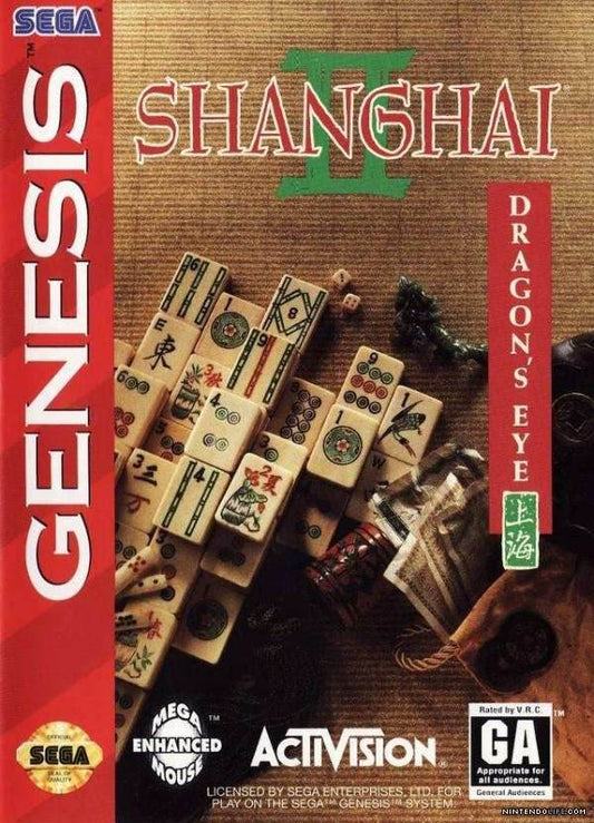 Shanghai II Dragon's Eye (Sega Genesis) - Game Manual Only