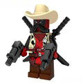 Cowboy Deadpool Lego marvel Minifigures Custom toys