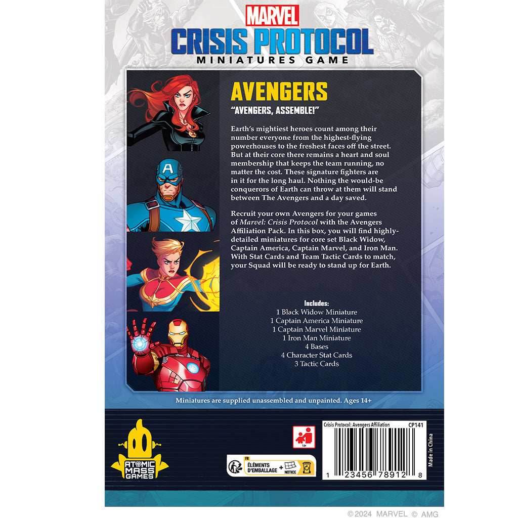 Marvel Crisis Protocol: Avengers Affiliation Pack - 
