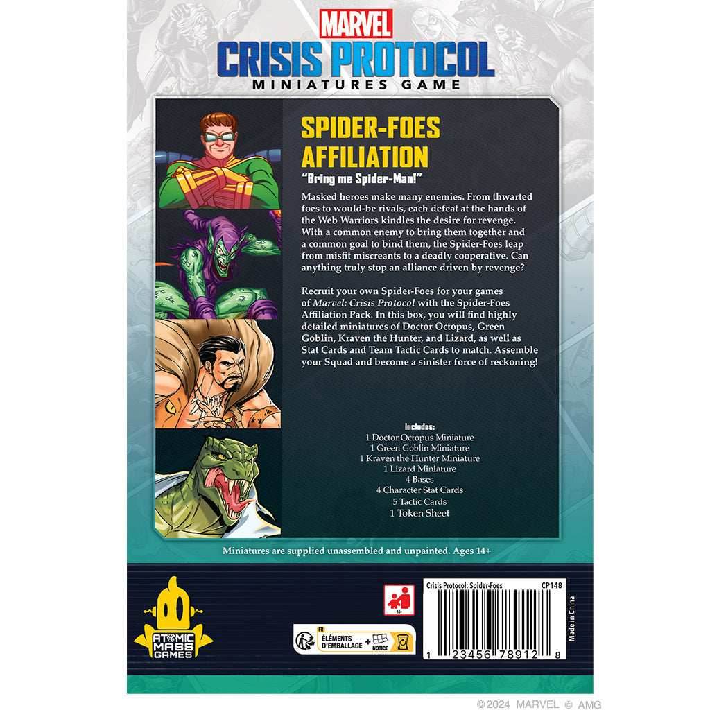 Marvel Crisis Protocol: Spider-Foes Affiliation Pack - 