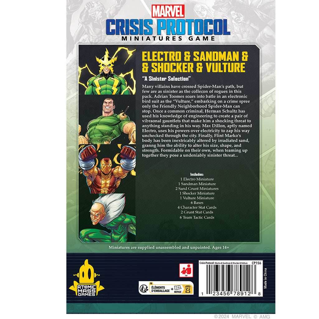 Marvel Crisis Protocol: Electro & Sandman & Shocker & Vulture - 