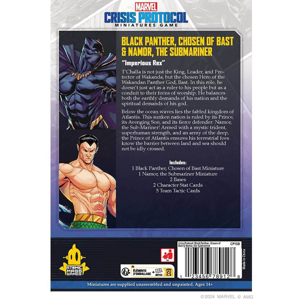Marvel Crisis Protocol: Black Panther, Chosen of Bast & Namor, the Sub-Mariner - 