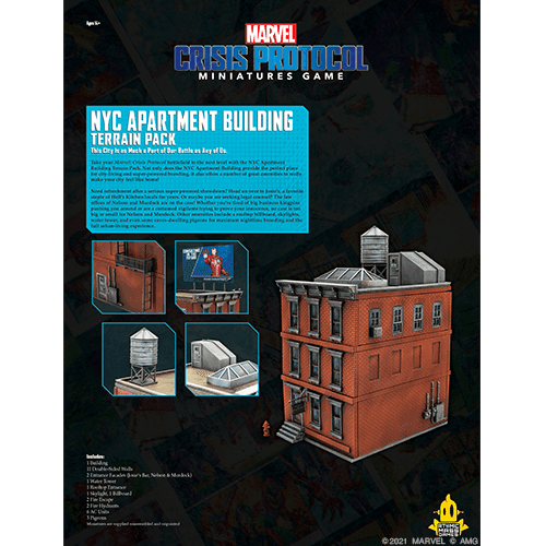 Marvel Crisis Protocol: NYC Apartment Building Terrain - 