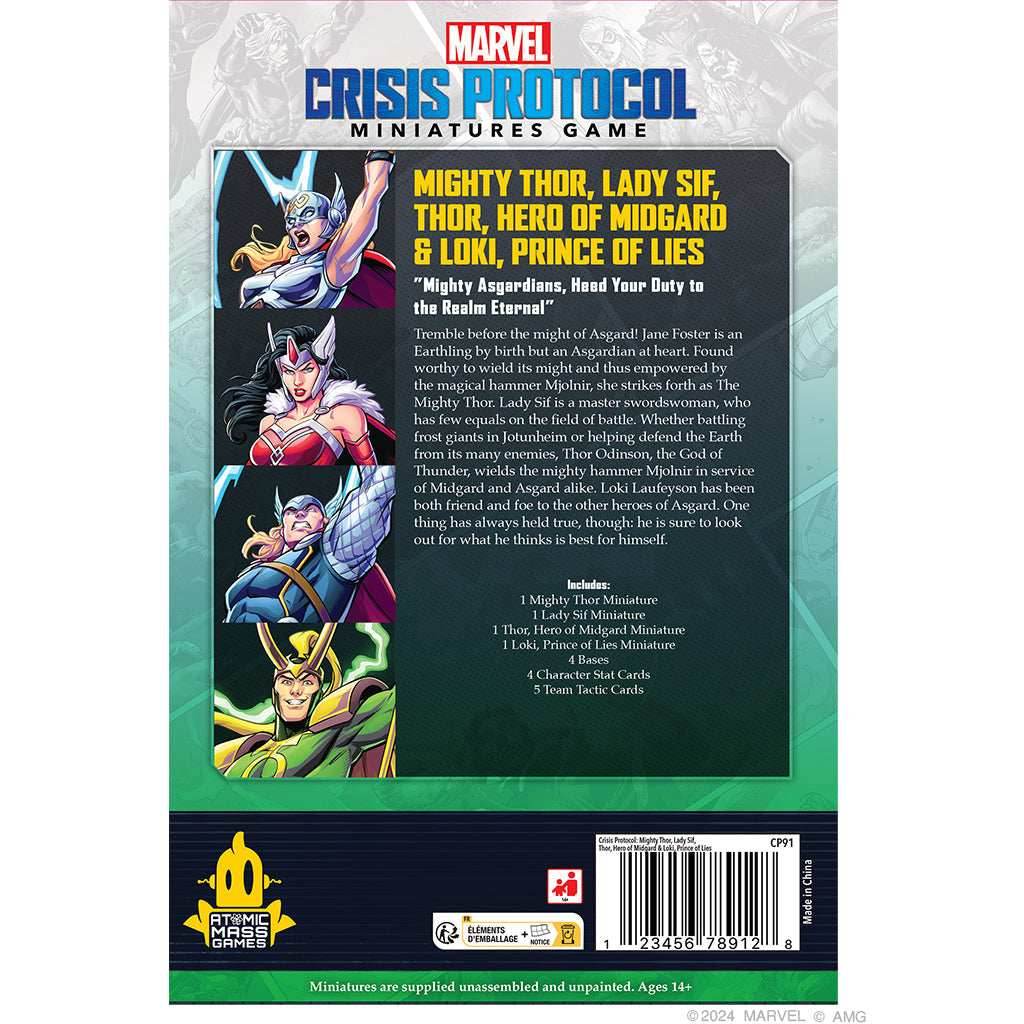 Marvel Crisis Protocol: Mighty Thor, Lady Sif, Thor, Hero of Midgard & Loki, Prince of Lies - 
