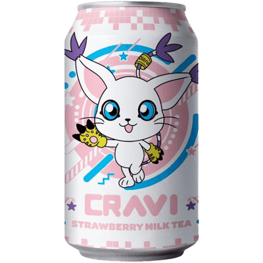 Cravi Strawberry Milk Tea (10.65oz)(Taiwan) - 