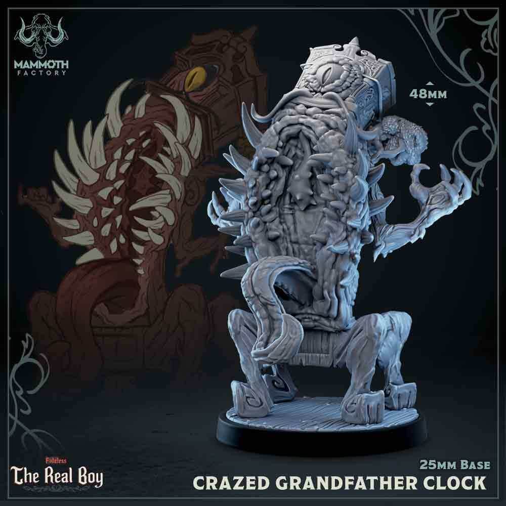 Crazed Grandfather Clock - 