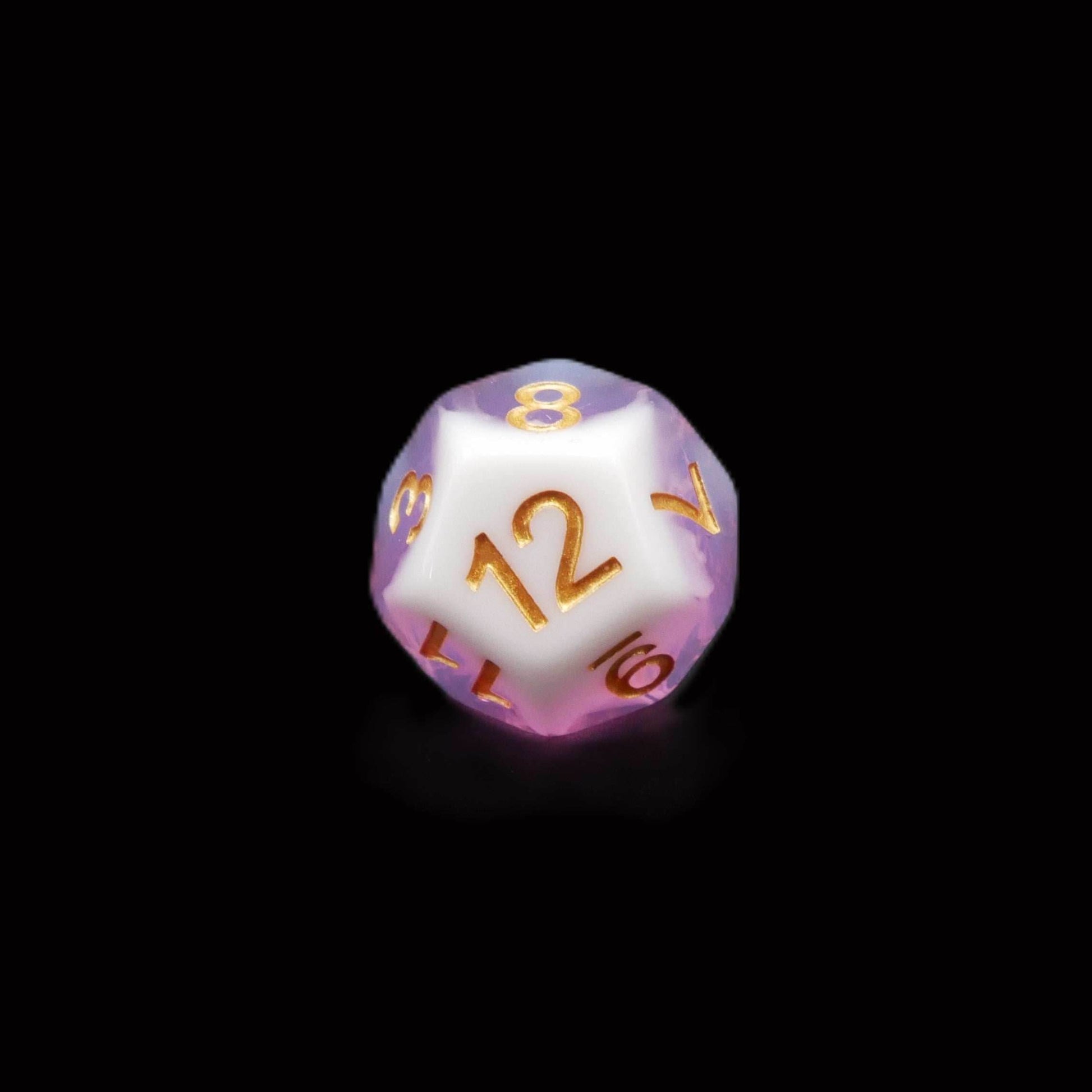 Creamsicle of Doom - 7 Piece DnD Dice Set | Acrylic RPG Gaming Dice - 