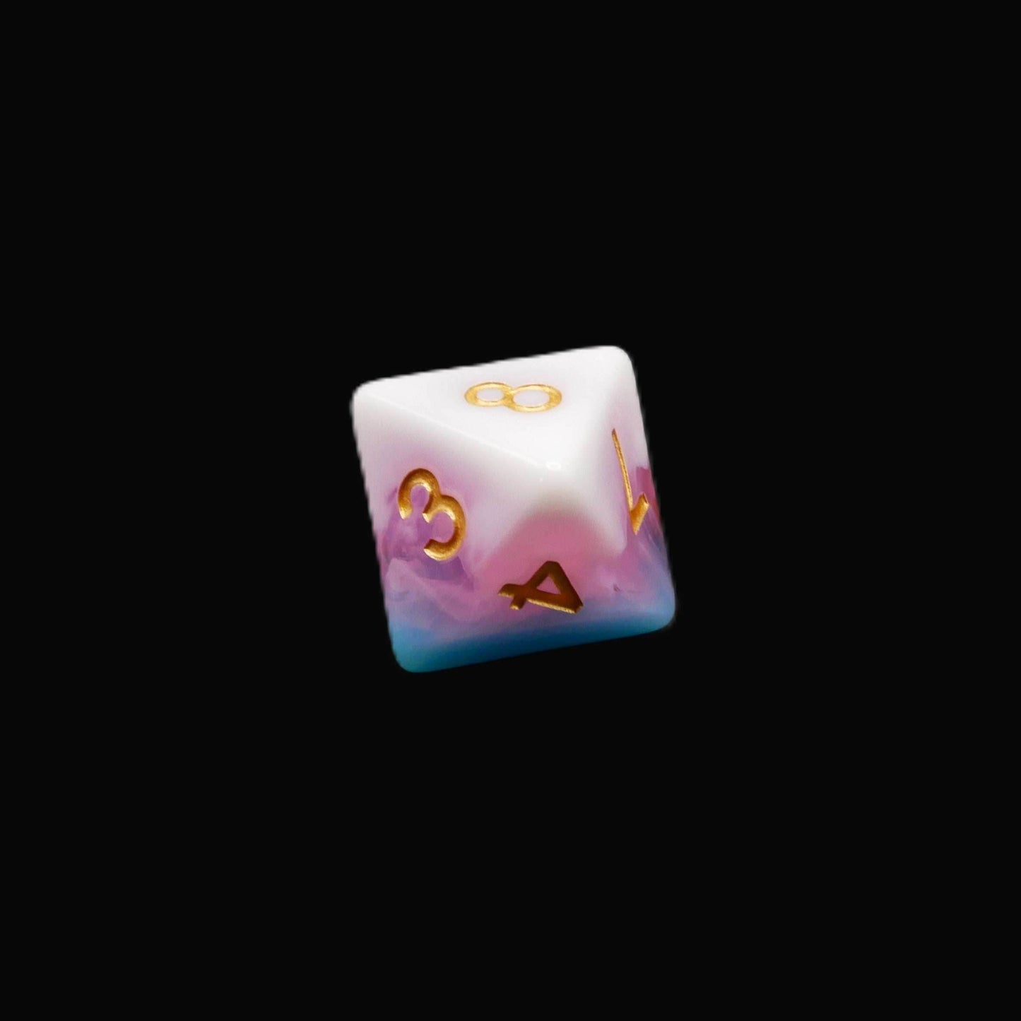 Creamsicle of Doom - 7 Piece DnD Dice Set | Acrylic RPG Gaming Dice - 