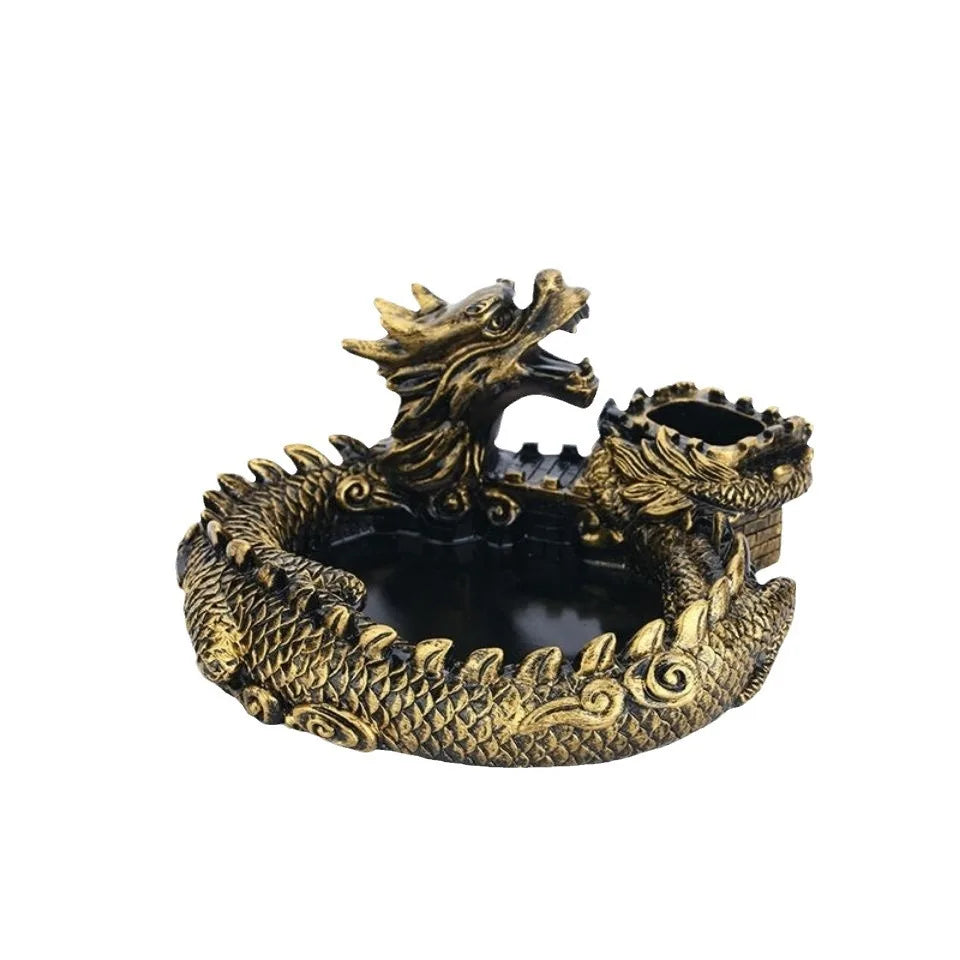 Creative Dice Tray Dragon DND Dice Tray Holder for Polyhedral Metal Resin Dice Dungeons and Dragons Home Statue Bar Decor Gifts