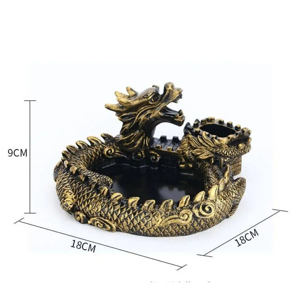 Creative Dice Tray Dragon DND Dice Tray Holder for Polyhedral Metal Resin Dice Dungeons and Dragons Home Statue Bar Decor Gifts