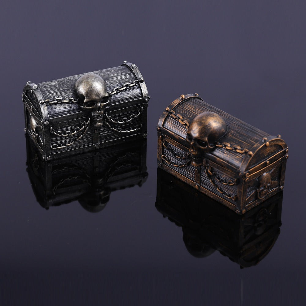 Creative Skull Treasure Chest Dice Storage Box