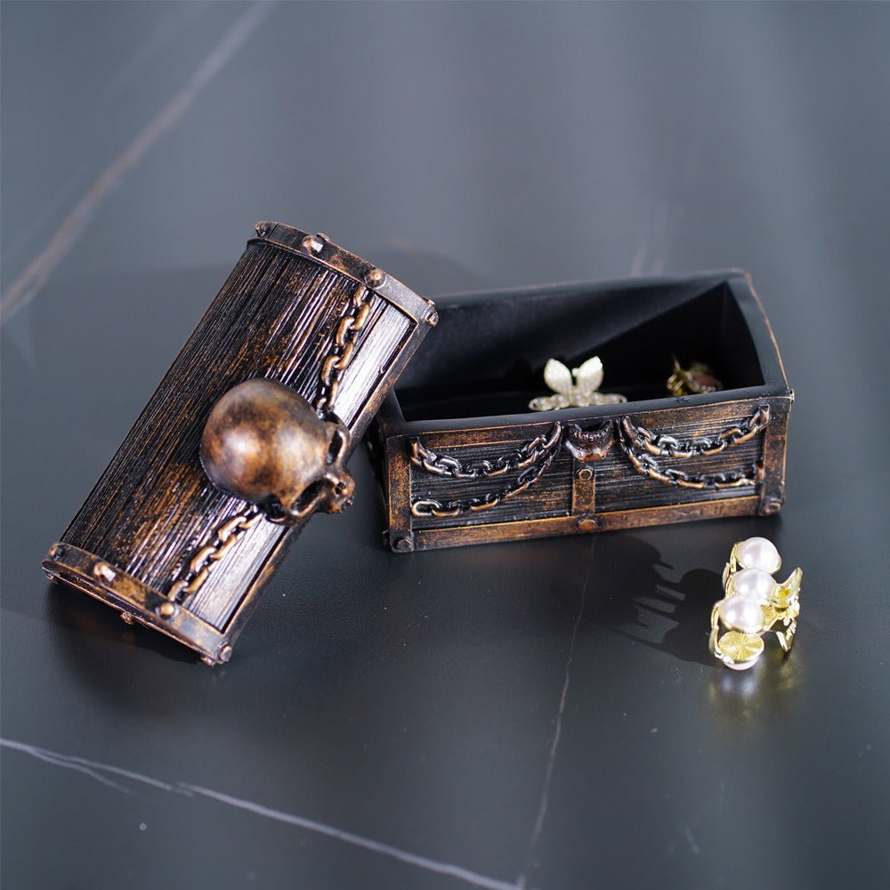 Creative Skull Treasure Chest Dice Storage Box