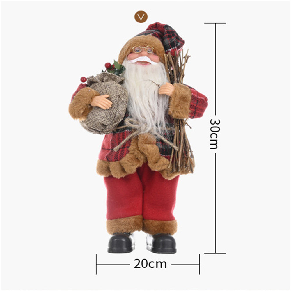 Creative Standing Santa Claus Doll Holiday Christmas Ornaments