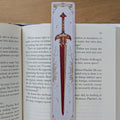 Crimson Oath I Sword Bookmark Textured Fantasy Reader Gift
