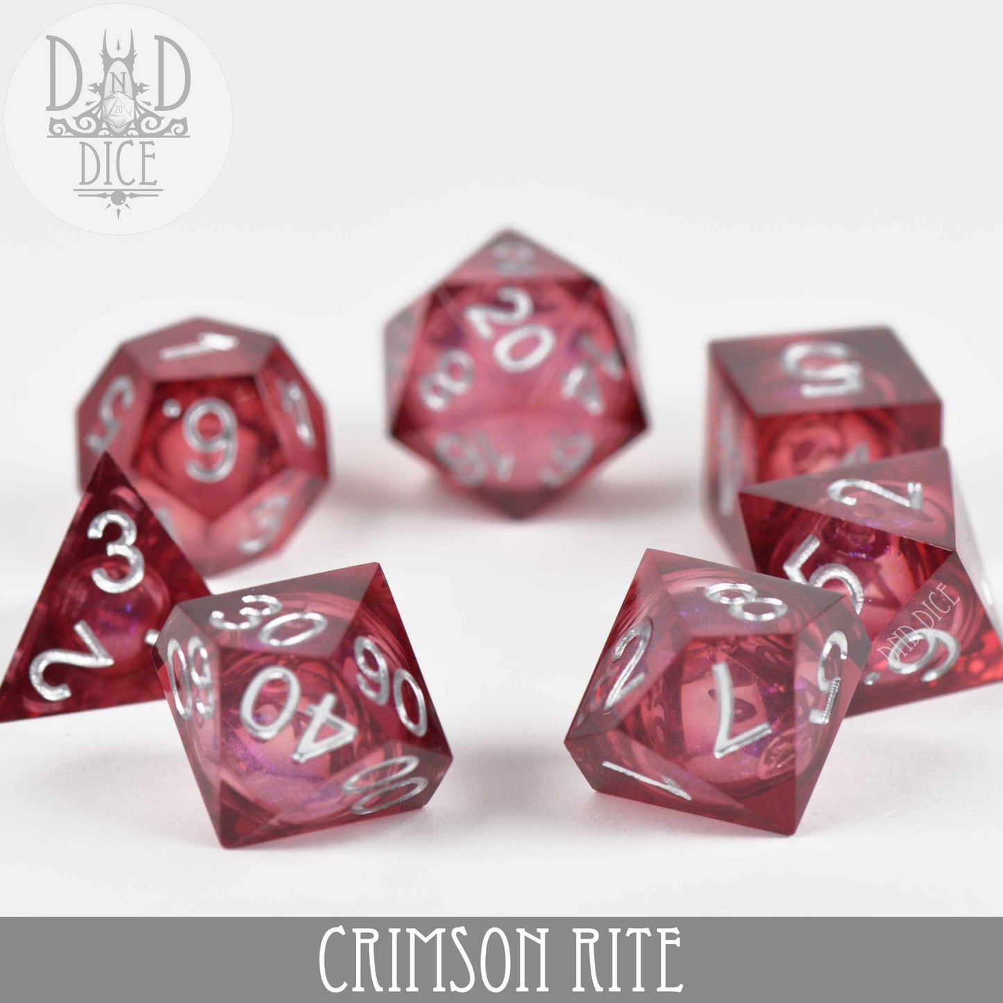 Crimson Rite Liquid Core Dice Set