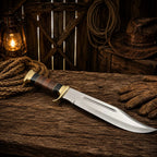 Crocodile Dundee Knife 440C Steel Bowie with Buffalo Horn