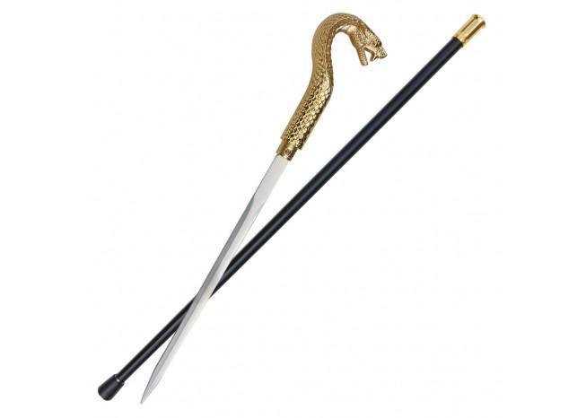Golden Pharaoh King Cobra Sword Cane-0