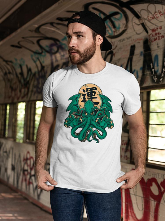 Cthulhu Art T-shirt -SmartPrintsInk Designs