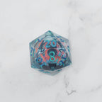 Cthulhu's Eye | 7 Piece Moving Eye DnD Dice Set | Acrylic RPG Gaming Dice - 