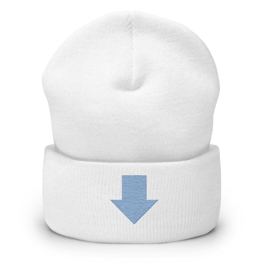 Aang AirBender Unisex Anime Cuffed Beanie - White