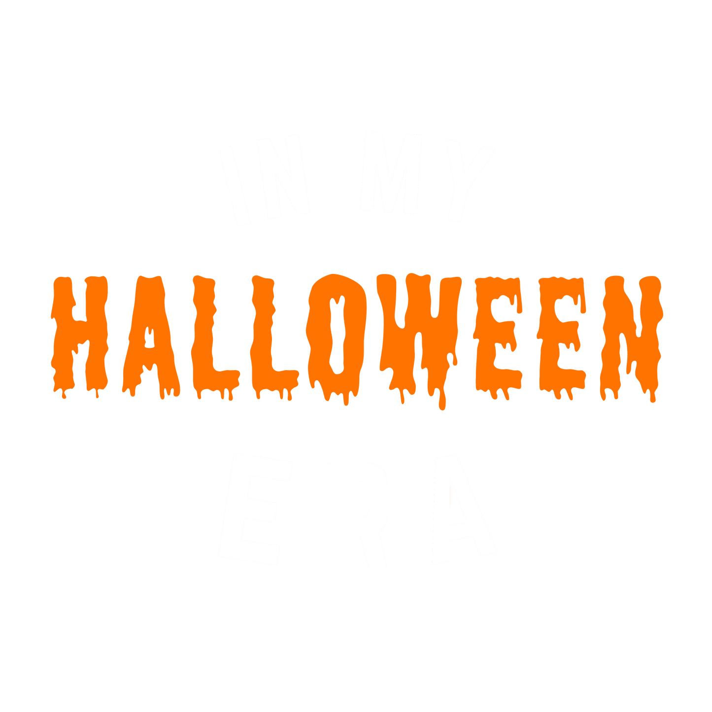 In My Halloween Era Tee (Curved) - Small / Orange