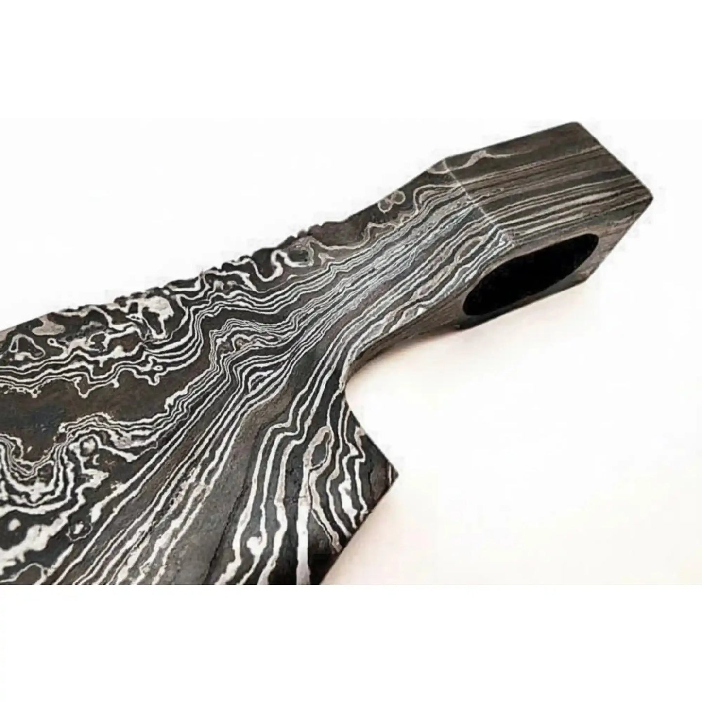 Custom Damascus Steel Axe Head Blank – Hand Forged Bearded Axe Blade for Handle Making | JW SteelCrafts