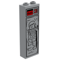 Solo in Carbonite (1x2x5 Brick) made using LEGO parts - B3 Customs - 