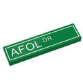 AFOL Drive Street Sign made with LEGO part (1x4 Tile) - B3 Customs - 