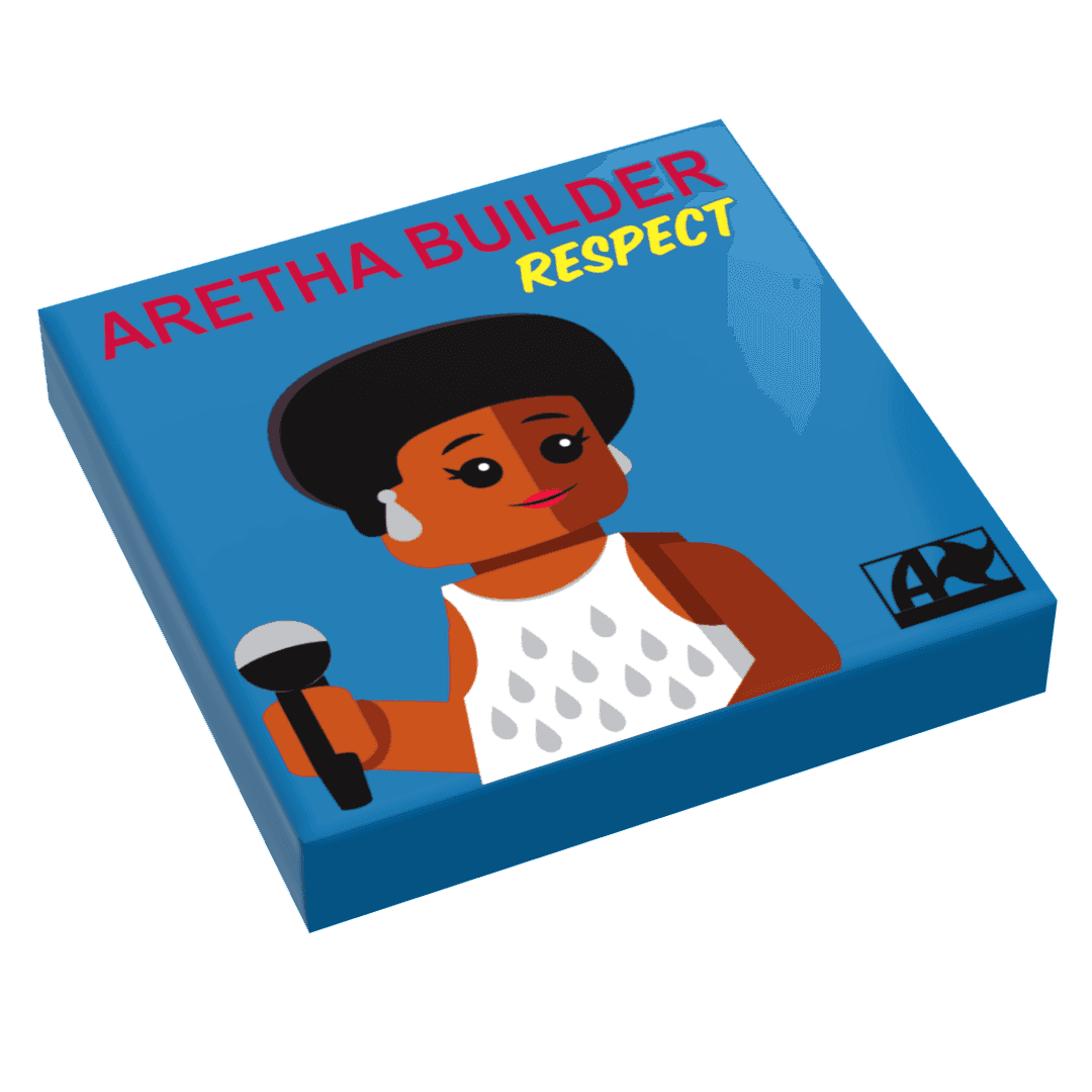 Respect, Aretha Builder - B3 Customs Music Album Cover (2x2 Tile) - 