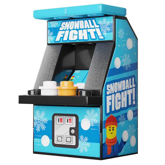 Snowball Fight Arcade Machine made using LEGO parts - B3 Customs - 