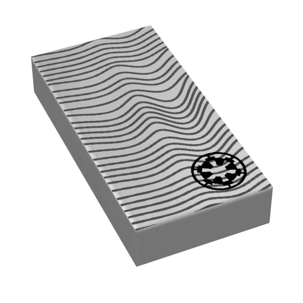 Beskar - Custom Printed 1x2 Tile - B3 Customs - 