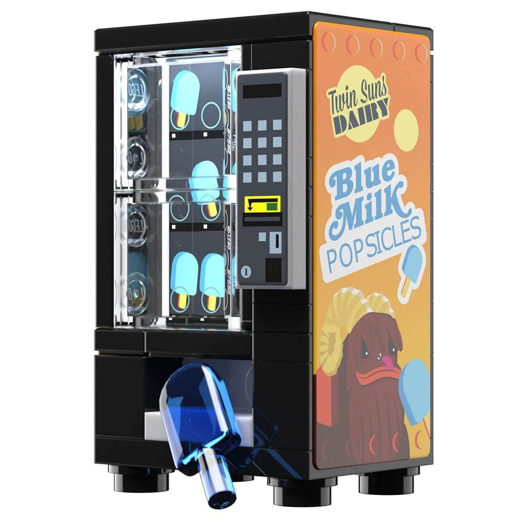 Blue Milk Popsicles Vending Machine Building Set made using LEGO parts - B3 Customs - 
