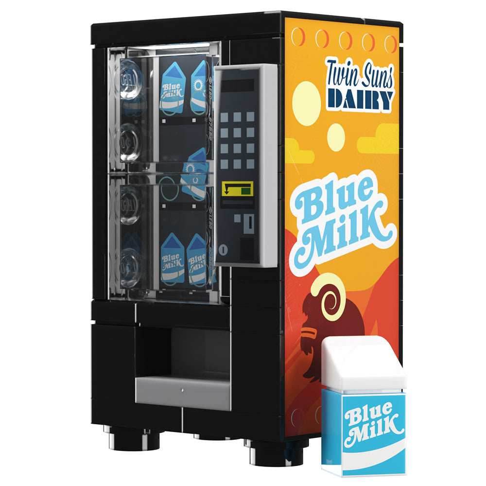 Blue Milk Vending Machine Building Set made using LEGO parts - B3 Customs - 