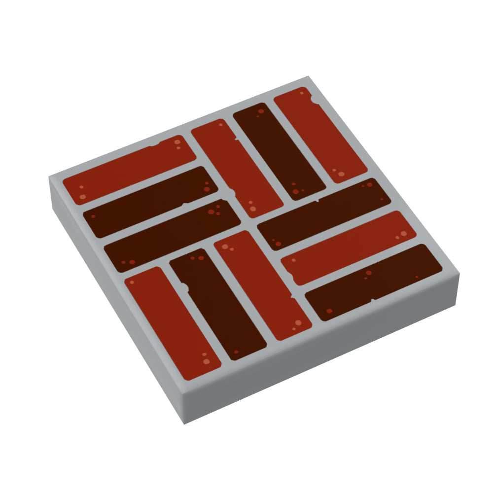 Mason Brick Flooring / Wallpaper 2x2 Tile - B3 Customs - 