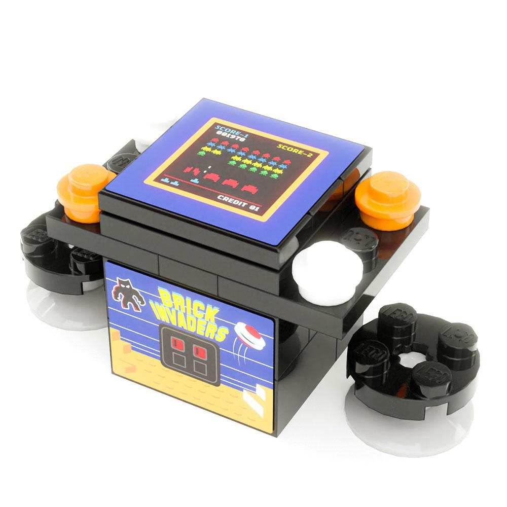 Brick Invaders 2-Player Classic Arcade made using LEGO parts - B3 Customs - 
