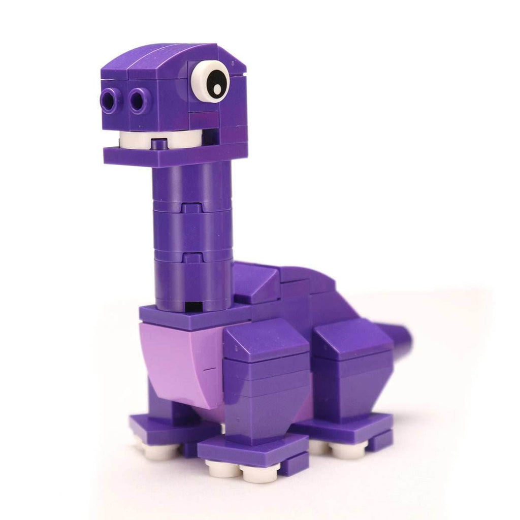 Baby Brontosaurus Dinosaur Building Set made with LEGO parts - B3 Customs - 