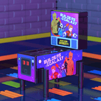 Builders of the Galaxy - B3 Customs Pinball Arcade Machine Building Set made using LEGO parts - 