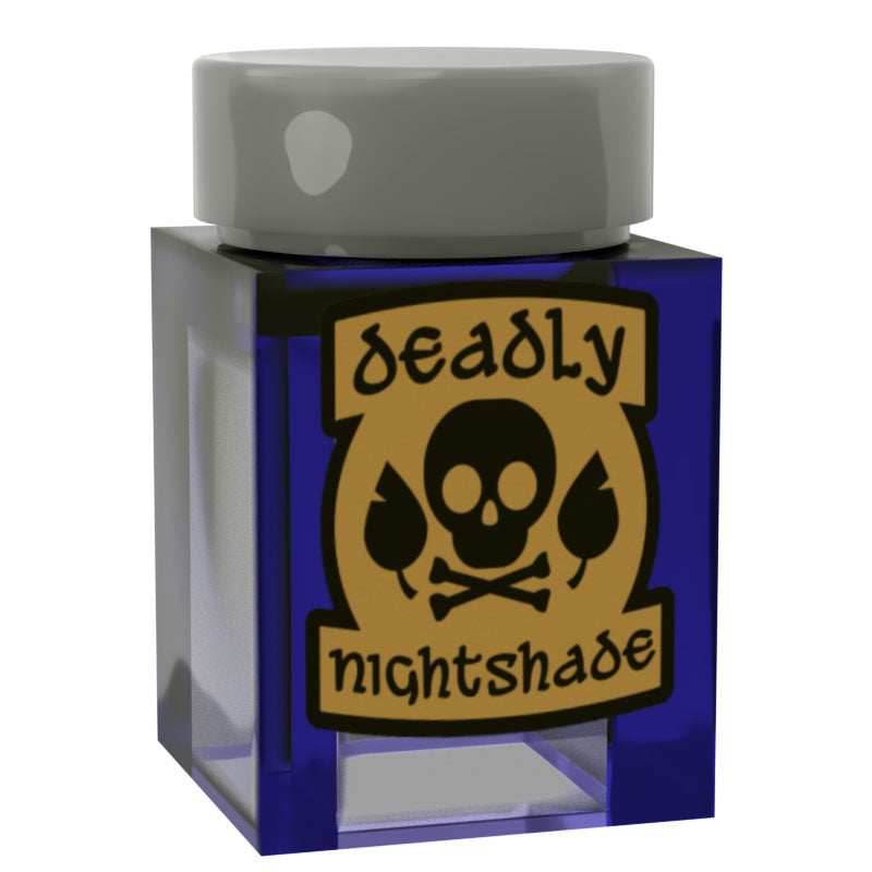 Deadly Nightshade Potion Bottle for Minifigs made using LEGO parts - B3 Customs - 